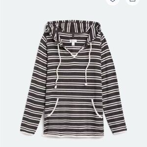 Market & Spruce Monochrome Striped Pullover
